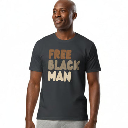 Free Black Man Premium Unisex T-Shirt - Available in Assorted Colors