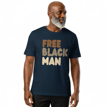 Free Black Man Premium Unisex T-Shirt - Available in Assorted Colors