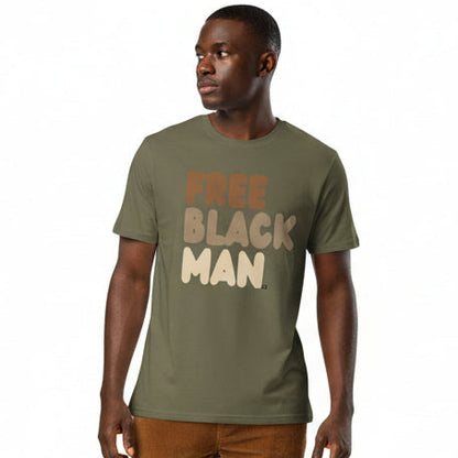 Free Black Man Premium Unisex T-Shirt - Available in Assorted Colors