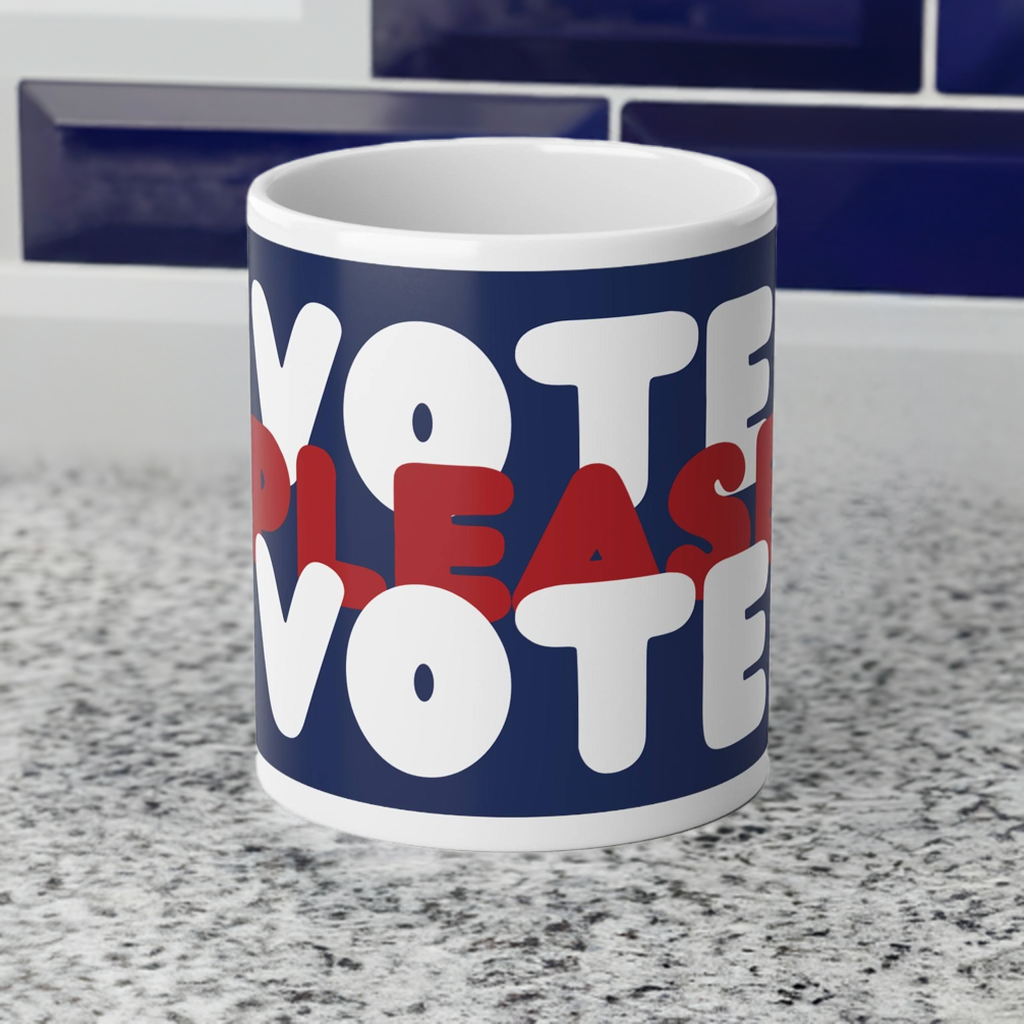Please Vote Jumbo Mug - 20oz Mug