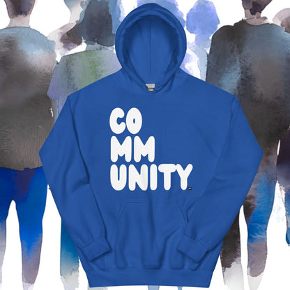 A Community in Ocean Blue Unisex Hoodie