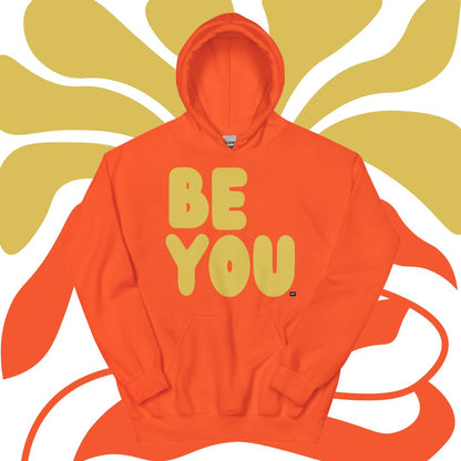 Be You in Orange and Yellow Unisex Hoodie