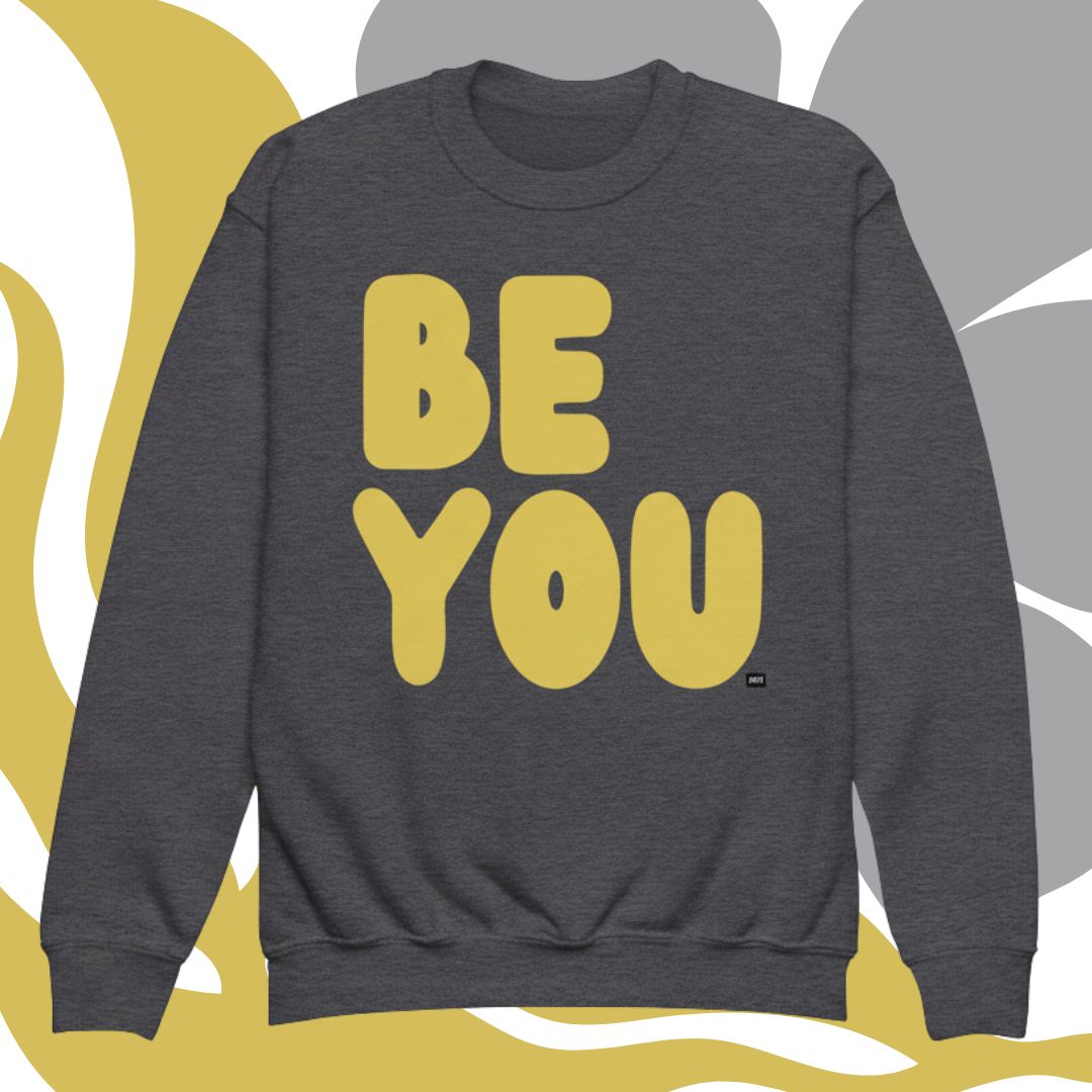 Be You Kids in Yellow Unisex Crew Neck Sweatshirt - Available in Assorted Colors