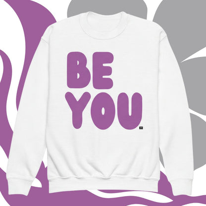 Be You Kids in Purple Unisex Crew Neck Sweatshirt - Available in Assorted Colors