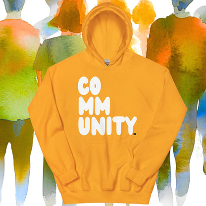 A Community in Sunflower Yellow Unisex Hoodie