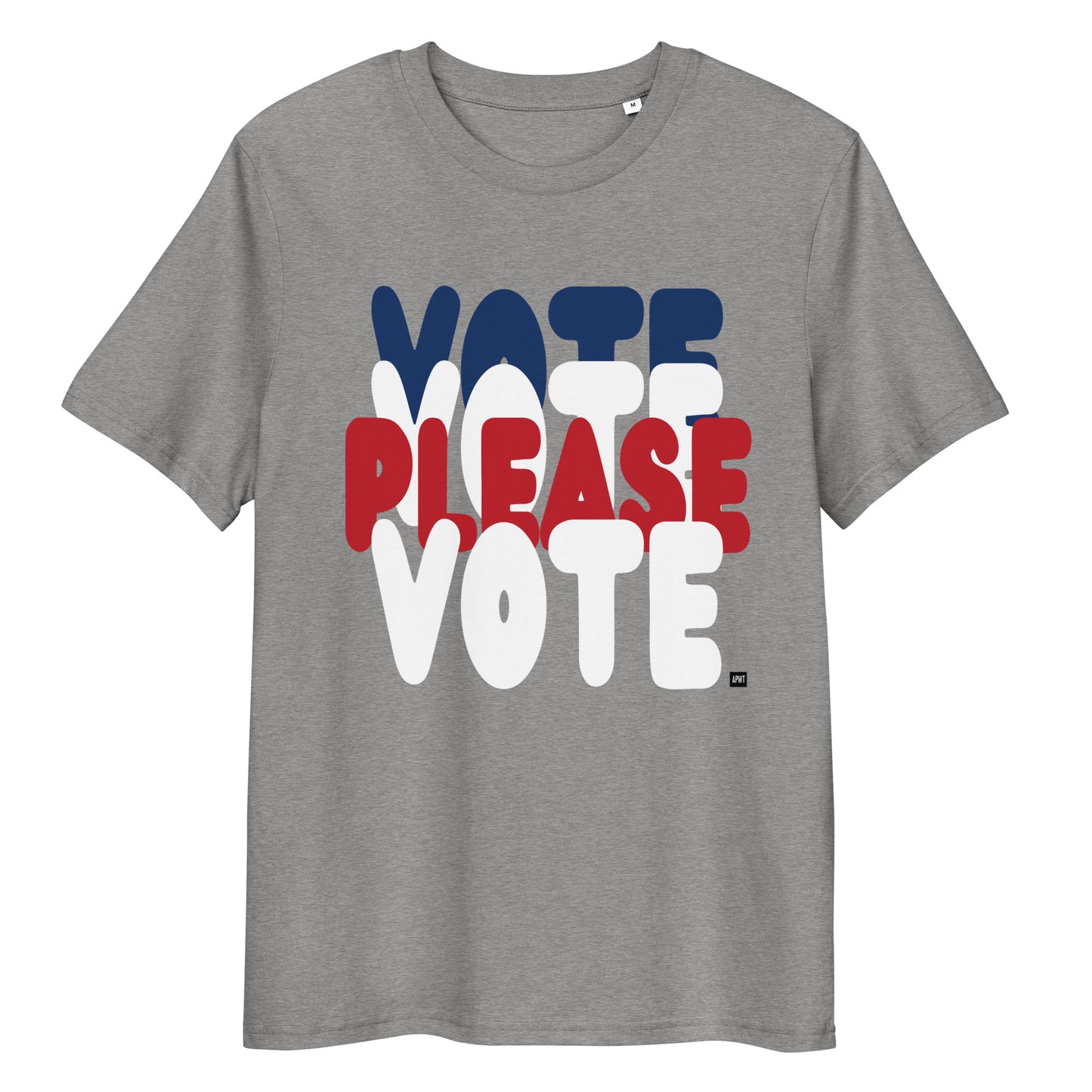 Please Vote Unisex T-Shirt in Grey