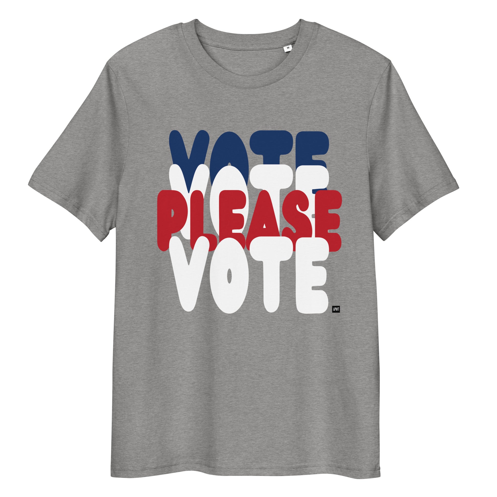 Please Vote Unisex T-Shirt in Grey