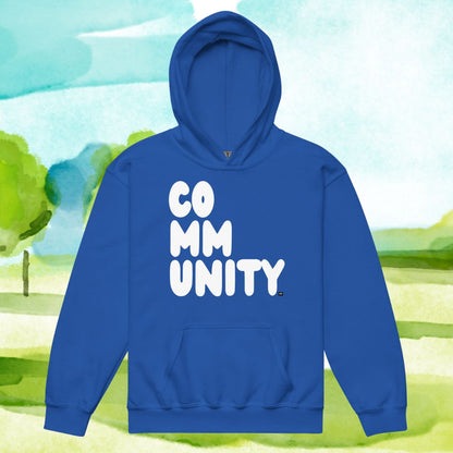 Community Kids in Ocean Blue Unisex Hoodie