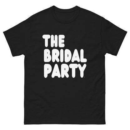 The Bridal Party Unisex T-Shirt in from the APWT Gift Shop in Black