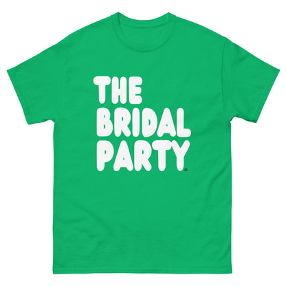 The Bridal Party Unisex T-Shirt in from the APWT Gift Shop in Green