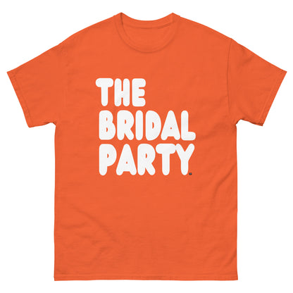 The Bridal Party Unisex T-Shirt in from the APWT Gift Shop in Orange