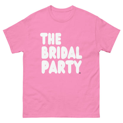 The Bridal Party Unisex T-Shirt in from the APWT Gift Shop in Pink