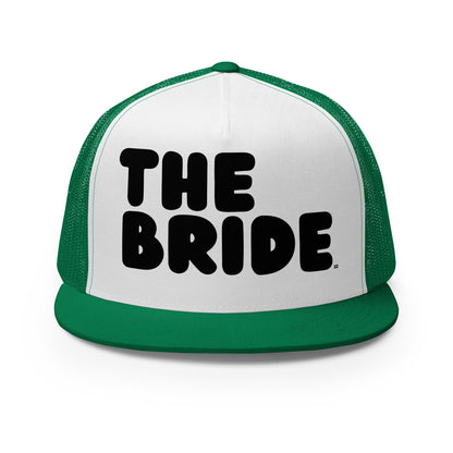 The Bride Trucker Hat from the APWT Gift Shop in Green and White Front