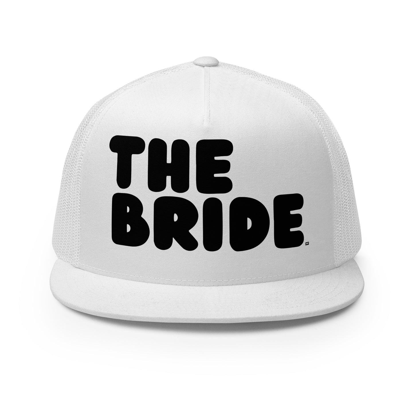 The Bride Trucker Hat from the APWT Gift Shop in white front