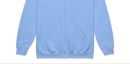 A Community in Sky Blue Unisex Zip-Up Hoodie