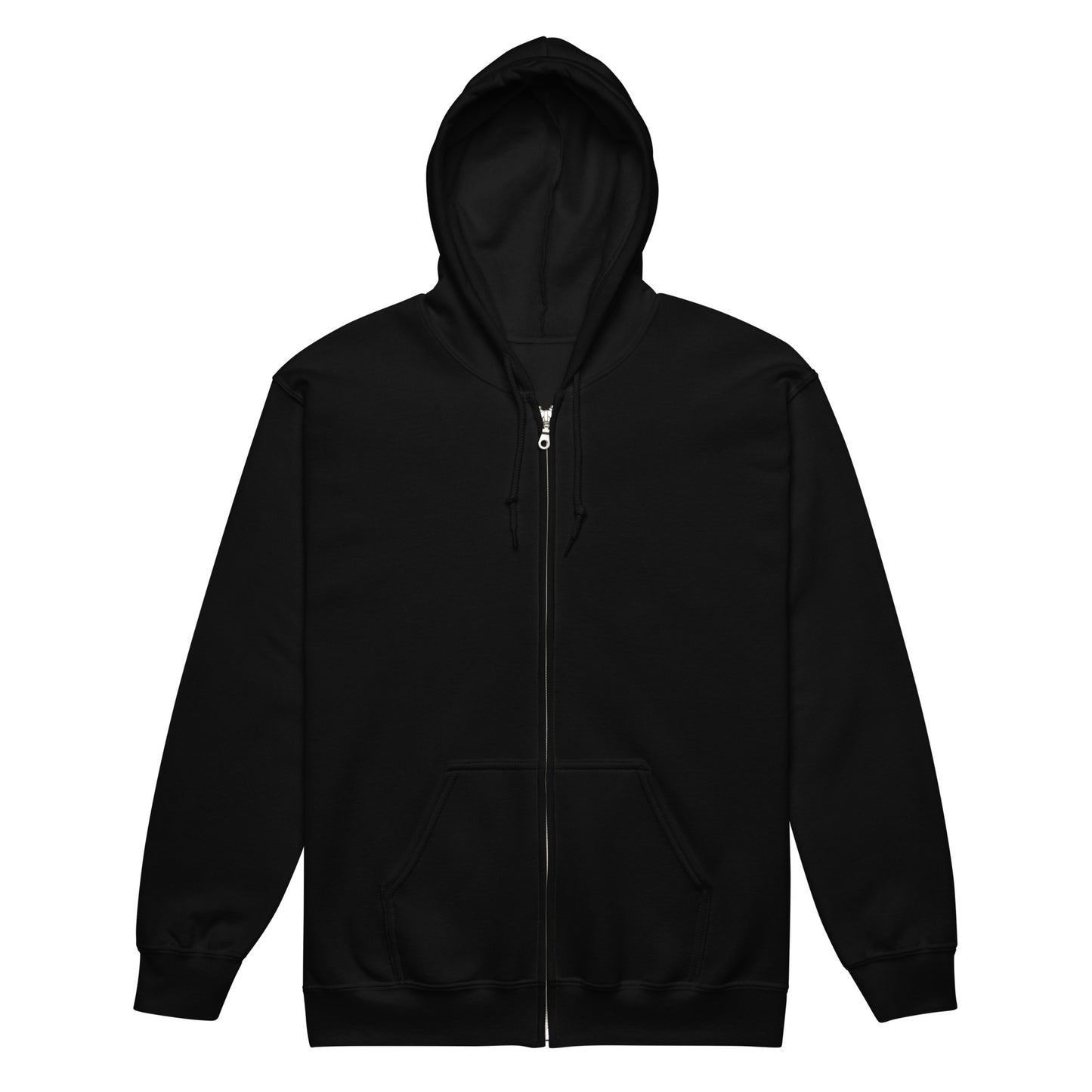 The Graduate Unisex Zip-Up Hoodie from the APWT Gift Shop in Black Front