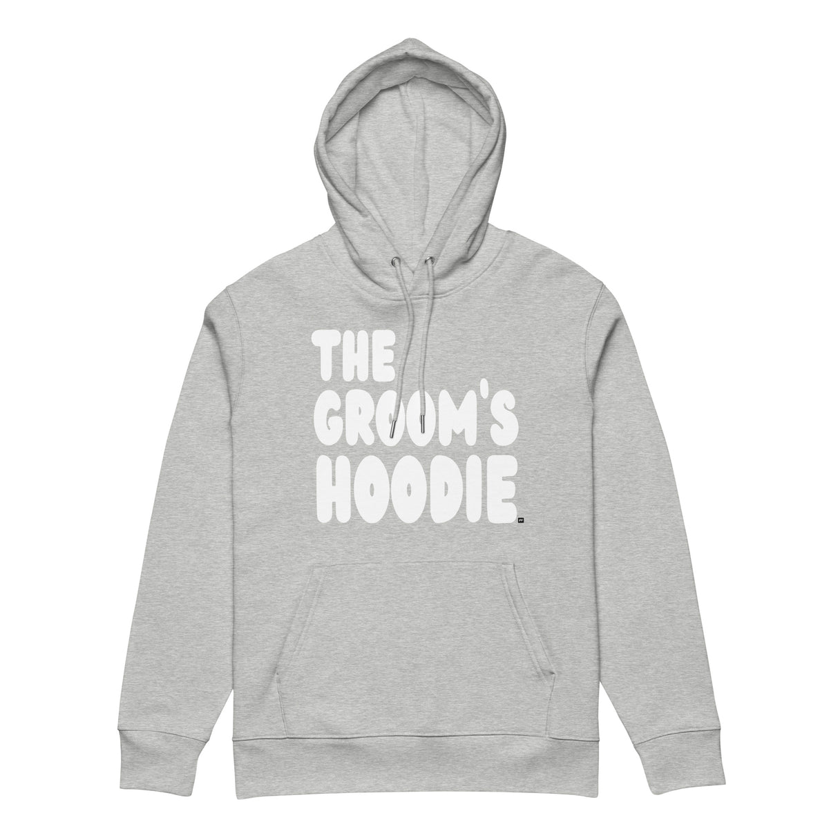The Groom's Hoodie Premium Unisex Hoodie in Grey from the APWT Gift Shop 