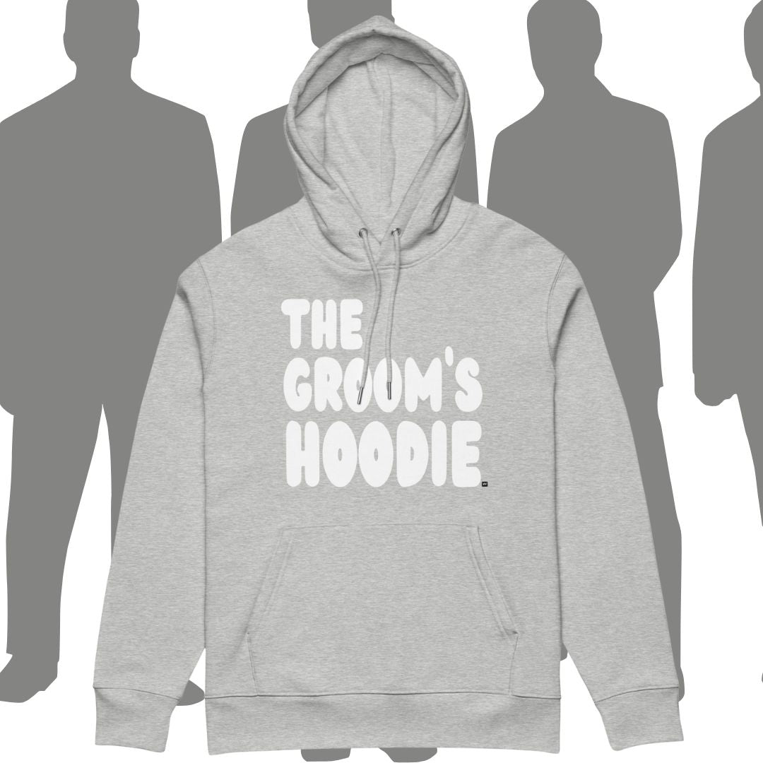 The Groom's Hoodie in Grey Premium Unisex Hoodie Listing Image
