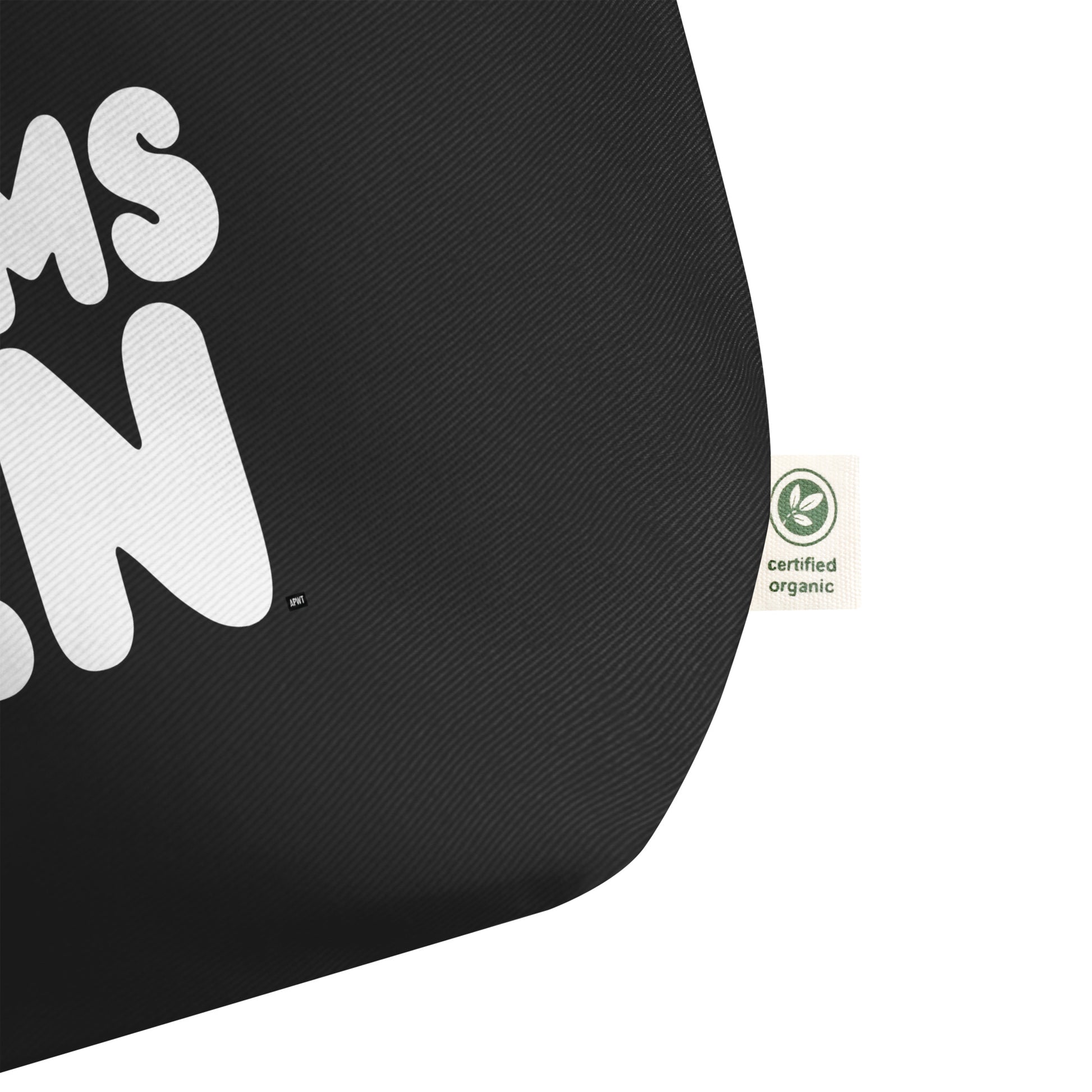 The Groomsmen Jumbo Black Tote Bag from the APWT Gift Shop label