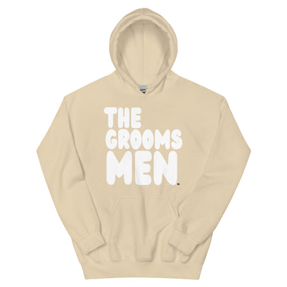 The Groomsmen Unisex Hoodie in Beige Flat Image