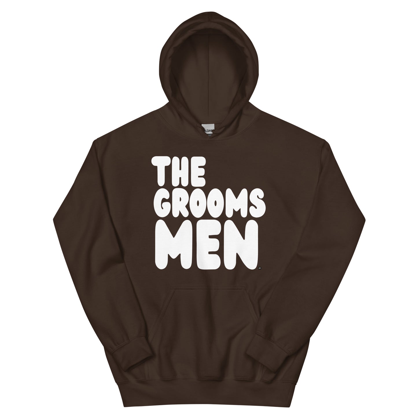 The Groomsmen Unisex Hoodie in Brown Flat Image