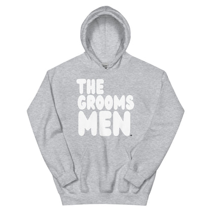 The Groomsmen Unisex Hoodie in Grey Flat Image