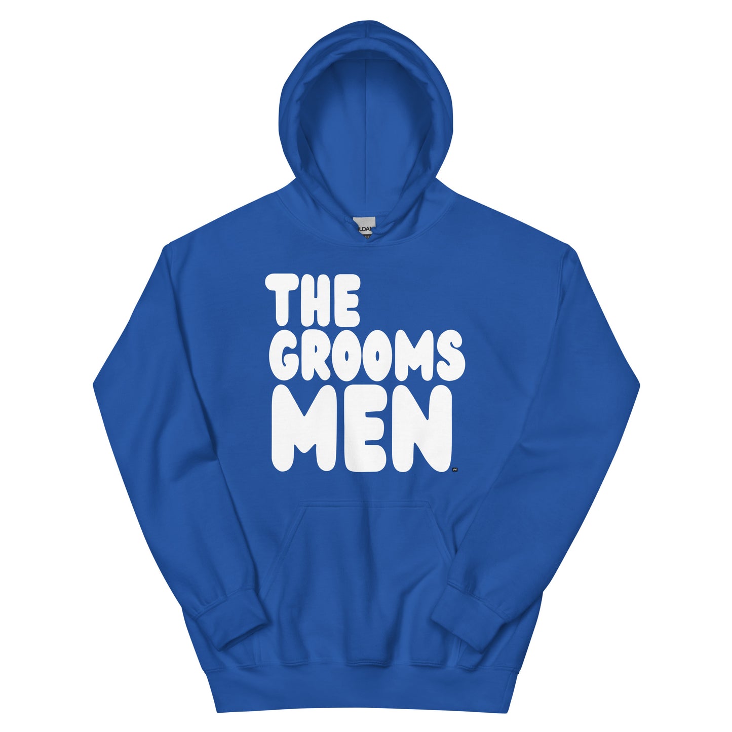 The Groomsmen Unisex Hoodie in Royal Blue Flat Image