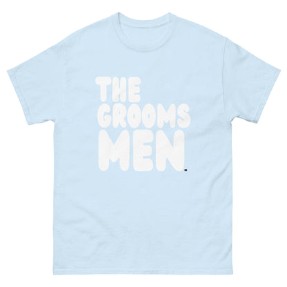 The Groomsmen Unisex T-Shirt in  Light Blue from the APWT Gift Shop
