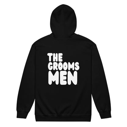 The Groomsmen Unisex Zip-Up Hoodie in Black