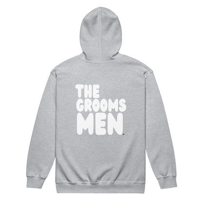 The Groomsmen Unisex Zip-Up Hoodie in Grey