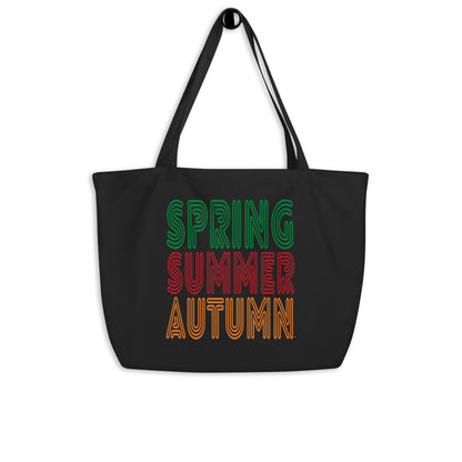 The Spring into Summer Jumbo Tote Bag from the APWT Gift Shop in Black