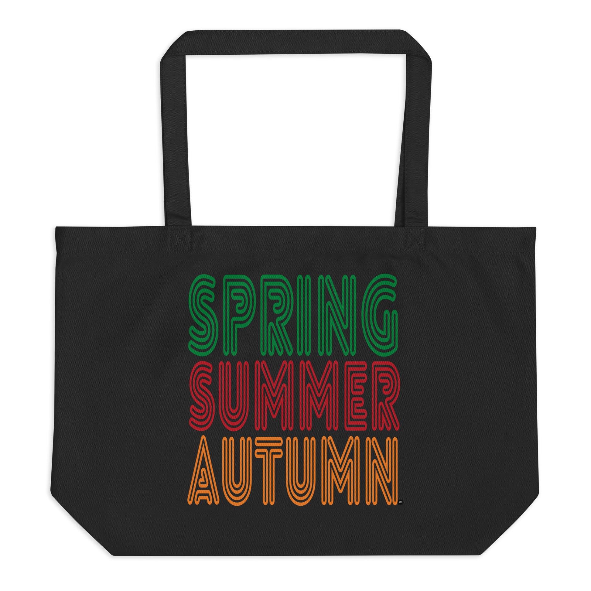 The Spring into Summer Jumbo Tote Bag from the APWT Gift Shop in Black Flat