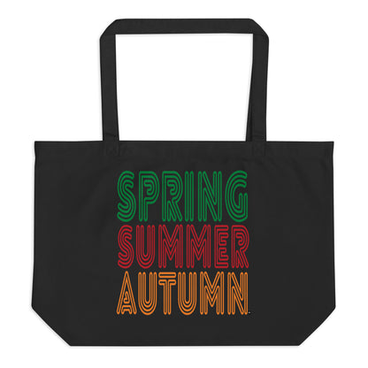 The Spring into Summer Jumbo Tote Bag from the APWT Gift Shop in Black Flat
