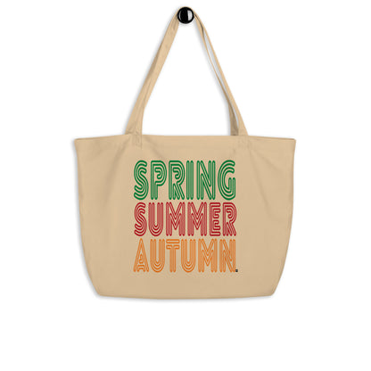 The Spring into Summer Jumbo Tote Bag from the APWT Gift Shop in Natural