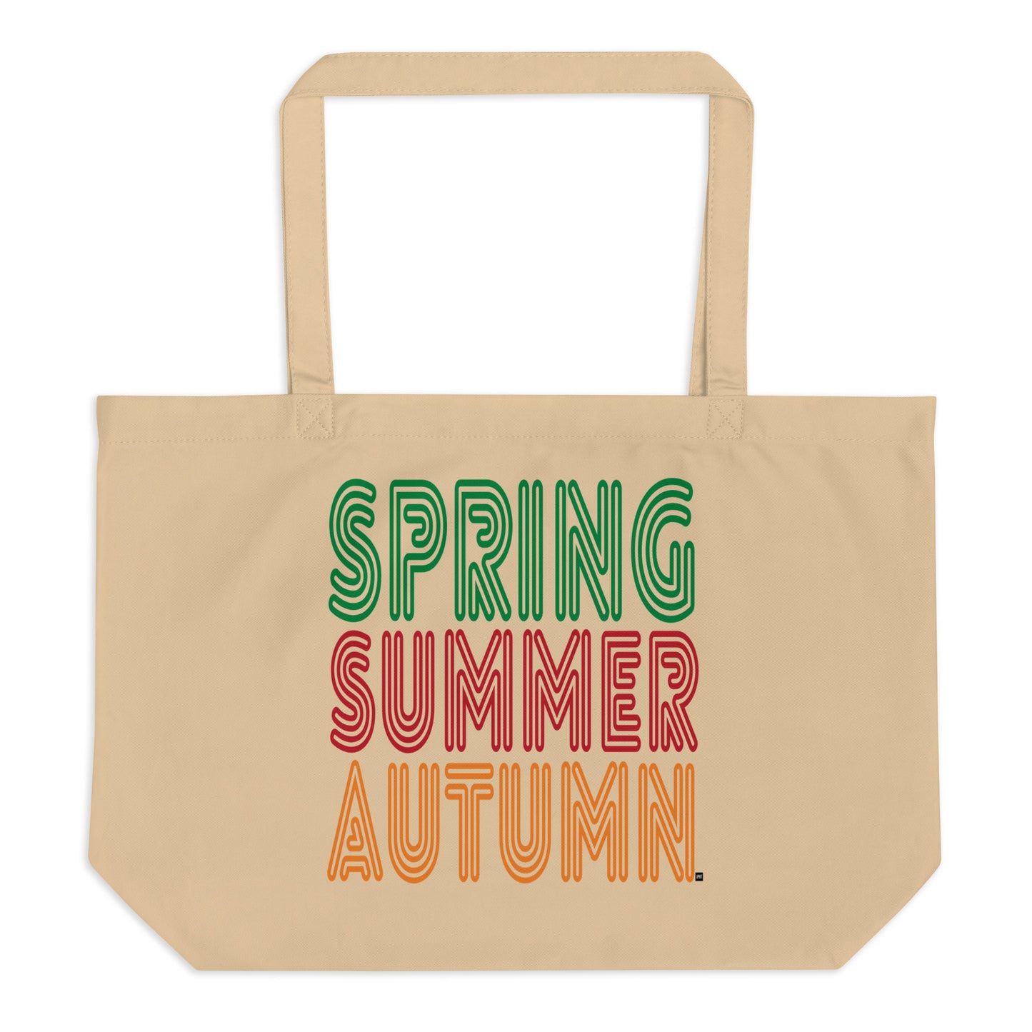 The Spring into Summer Jumbo Tote Bag from the APWT Gift Shop in Natural Flat