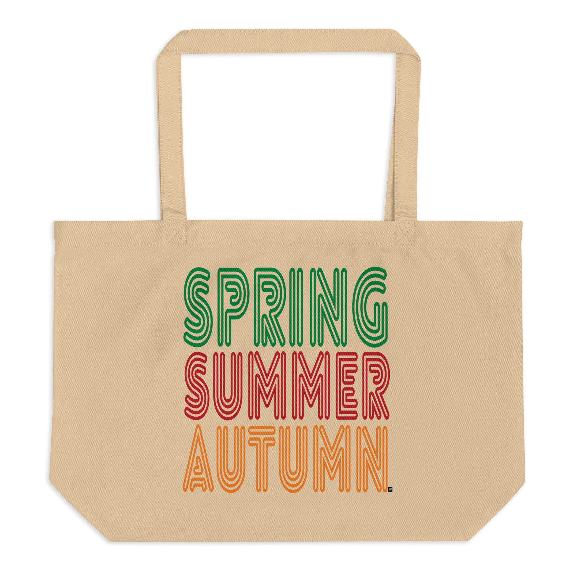 The Spring into Summer Jumbo Tote Bag from the APWT Gift Shop in Natural Flat