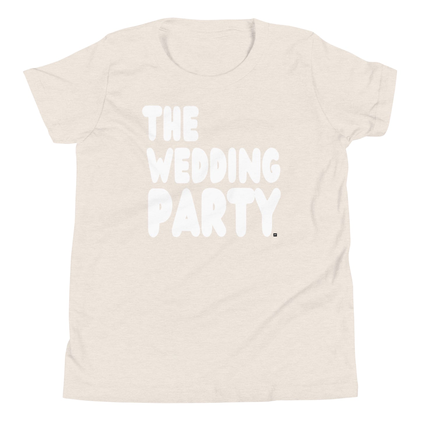 The Wedding Party Kids T-Shirt in Beige from the APWT Gift Shop