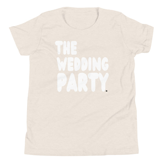 The Wedding Party Kids T-Shirt in Beige from the APWT Gift Shop