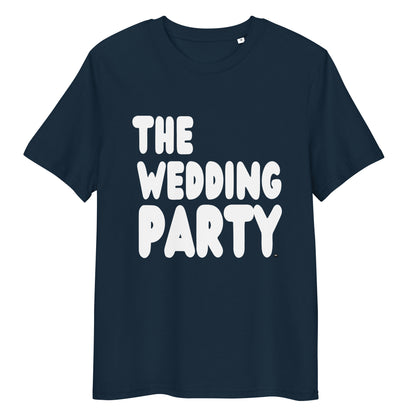 The Wedding Party Premium Unisex T-Shirt in Navy Blue from the APWT Gift Shop