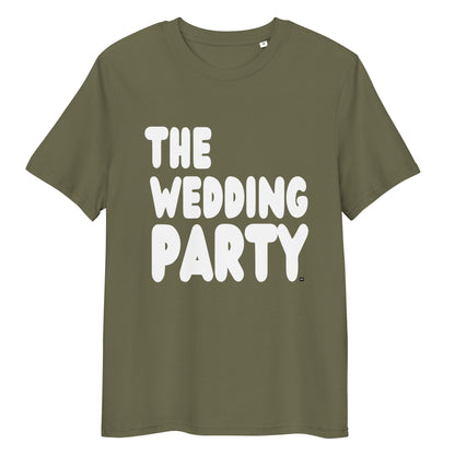 The Wedding Party Premium Unisex T-Shirt in Olive Green from the APWT Gift Shop