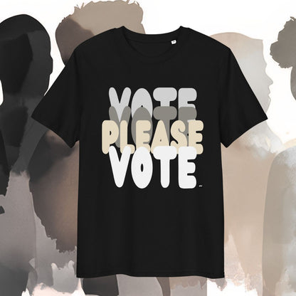 Please Vote in Black and White Premium Unisex T-Shirt - Available in 2 Colors