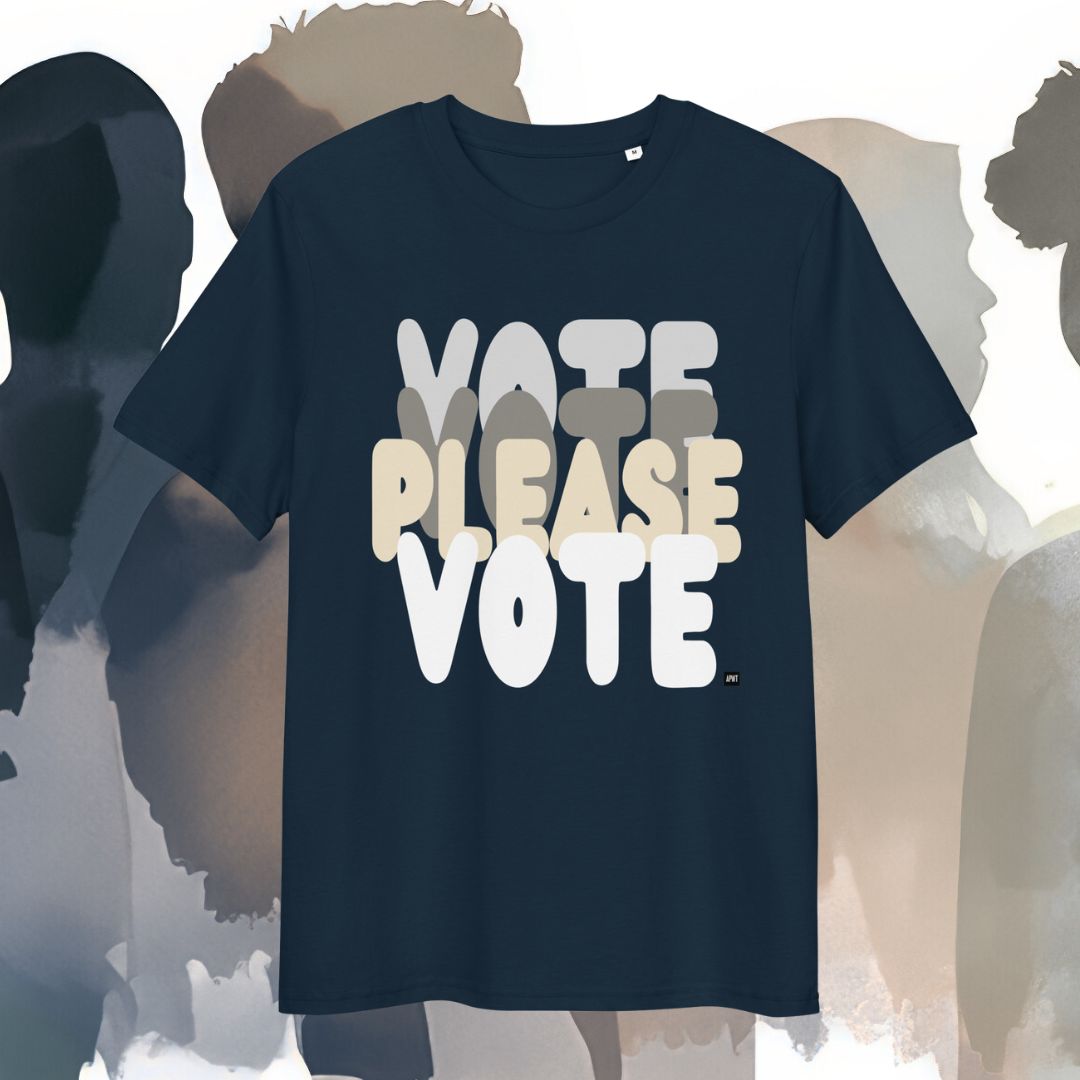 Please Vote in Black and White Premium Unisex T-Shirt - Available in 2 Colors
