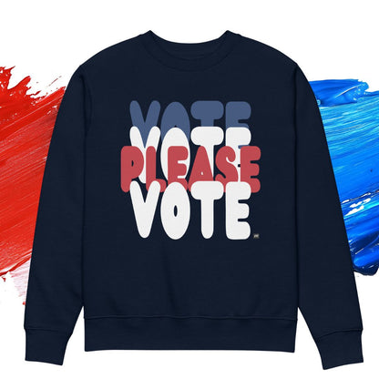 Please Vote Premium Unisex Crew Neck Sweatshirt - Available in 2 Colors
