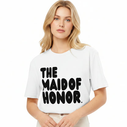 The Maid of Honor Premium Unisex White T-Shirt