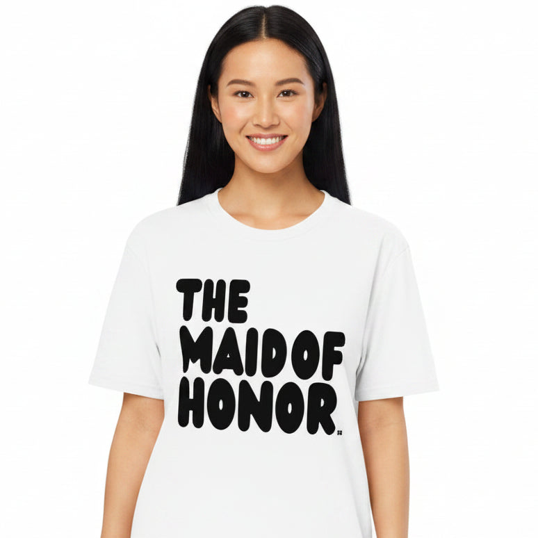 The Maid of Honor Premium Unisex White T-Shirt