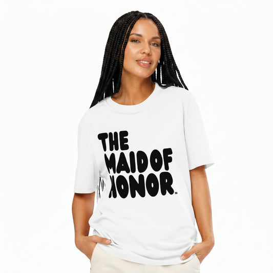 The Maid of Honor Premium Unisex White T-Shirt