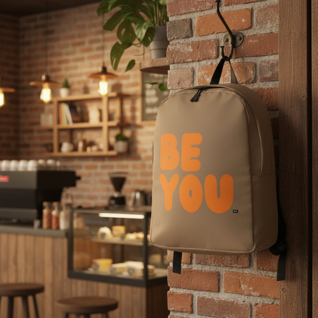Be You in Brown and Orange Backpack - The APWT Gift Shop