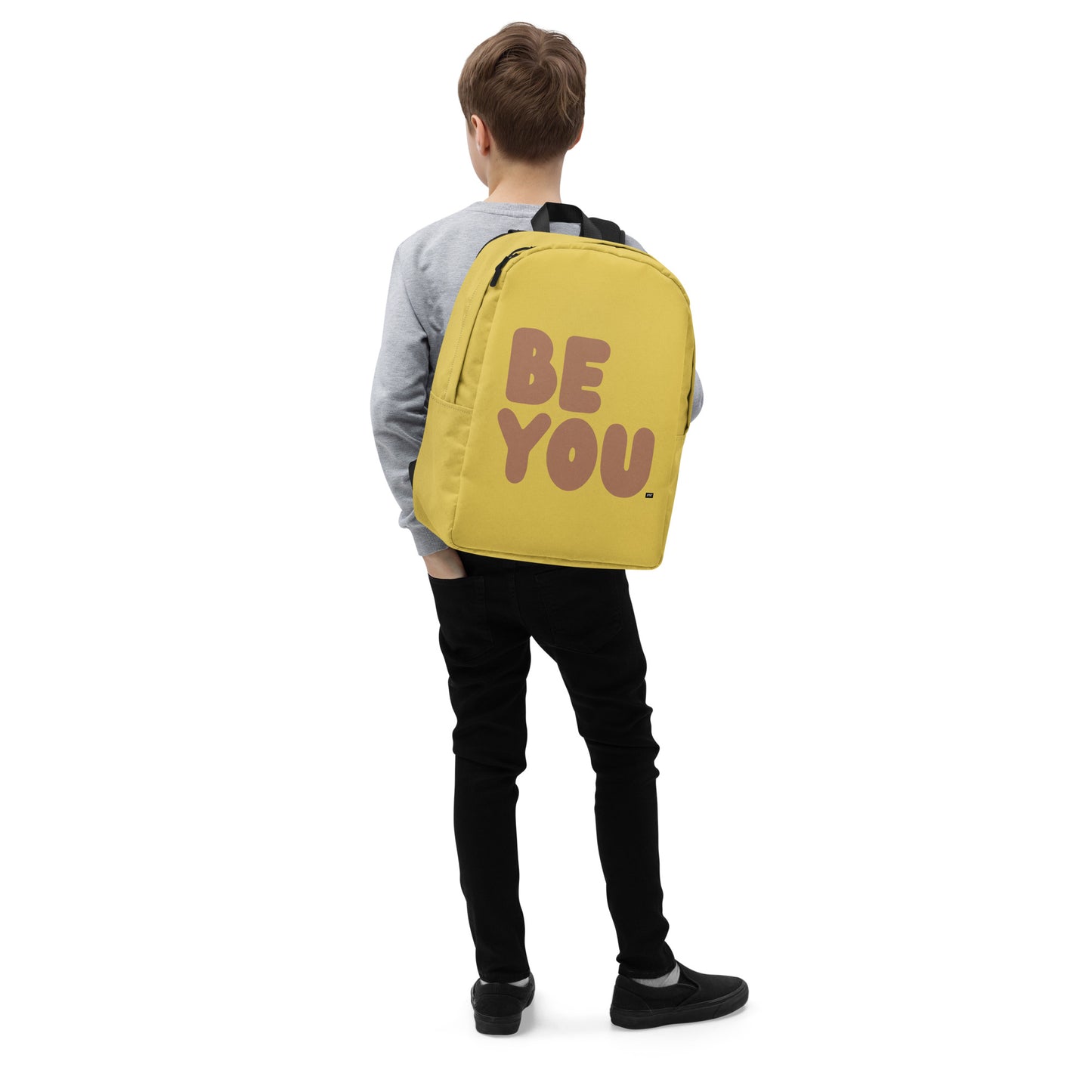 Be You in Yellow and Brown Backpack - The APWT Gift Shop