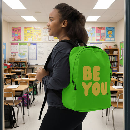 Be You in Green and Yellow Backpack - The APWT Gift Shop