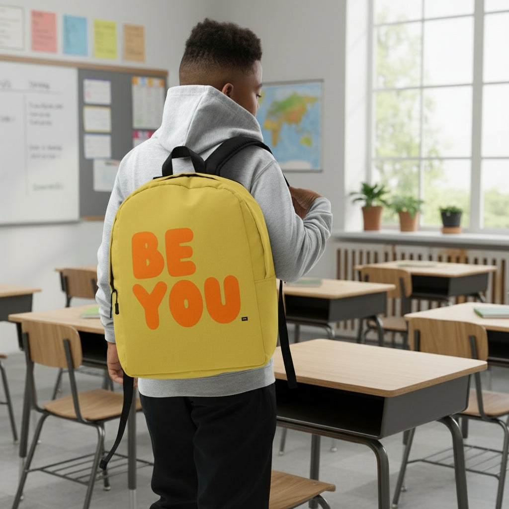 Be You in Yellow and Orange Backpack - The APWT Gift Shop